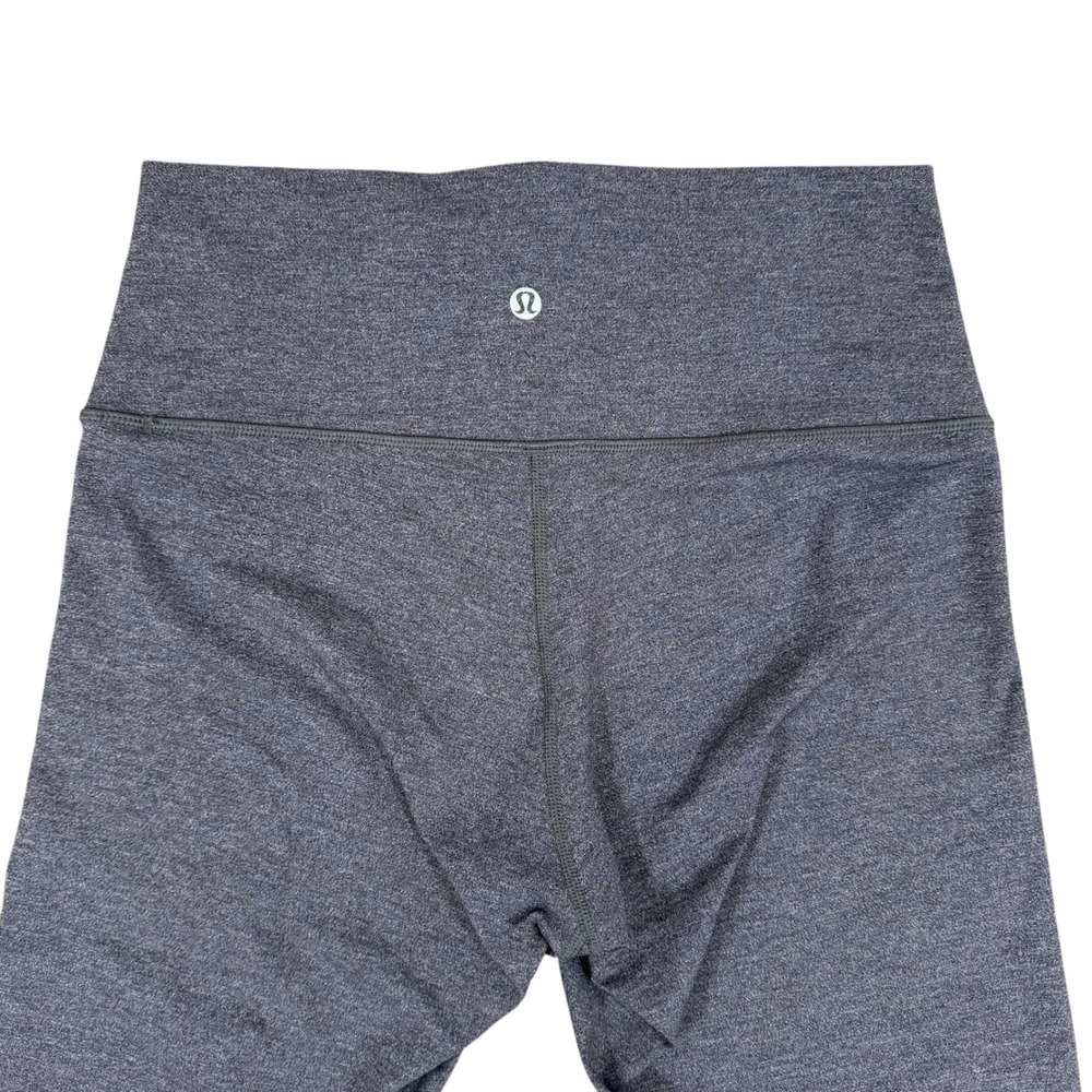 Lululemon Wunder Under Crop Leggings Gray Size 10 Women's High Rise Athleisure - Picture 2 of 8